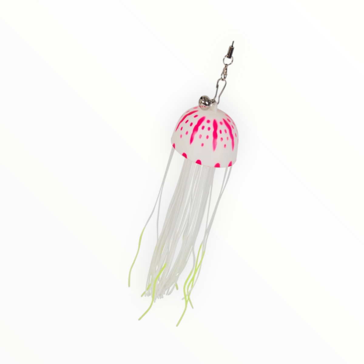 Caña Teaser JellyFish para gatos, medusa de silicona en naranja