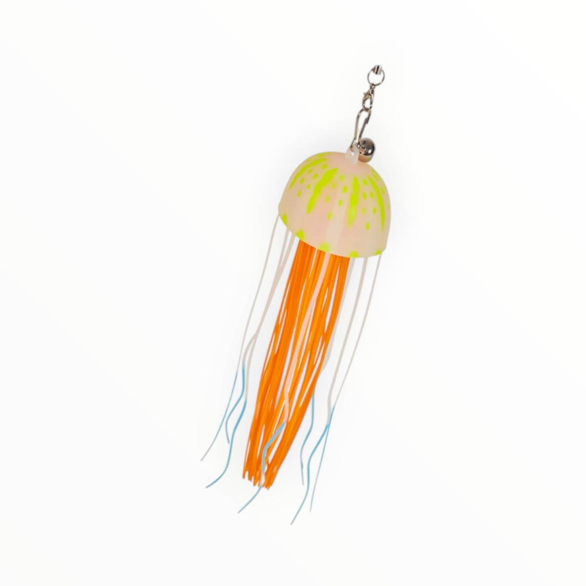 Caña Teaser JellyFish para gatos, medusa de silicona en rojo