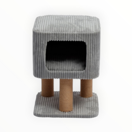 Rascador Sit & Scratch para gatos, refugio elevado con columnas de cuerda de 47 cm