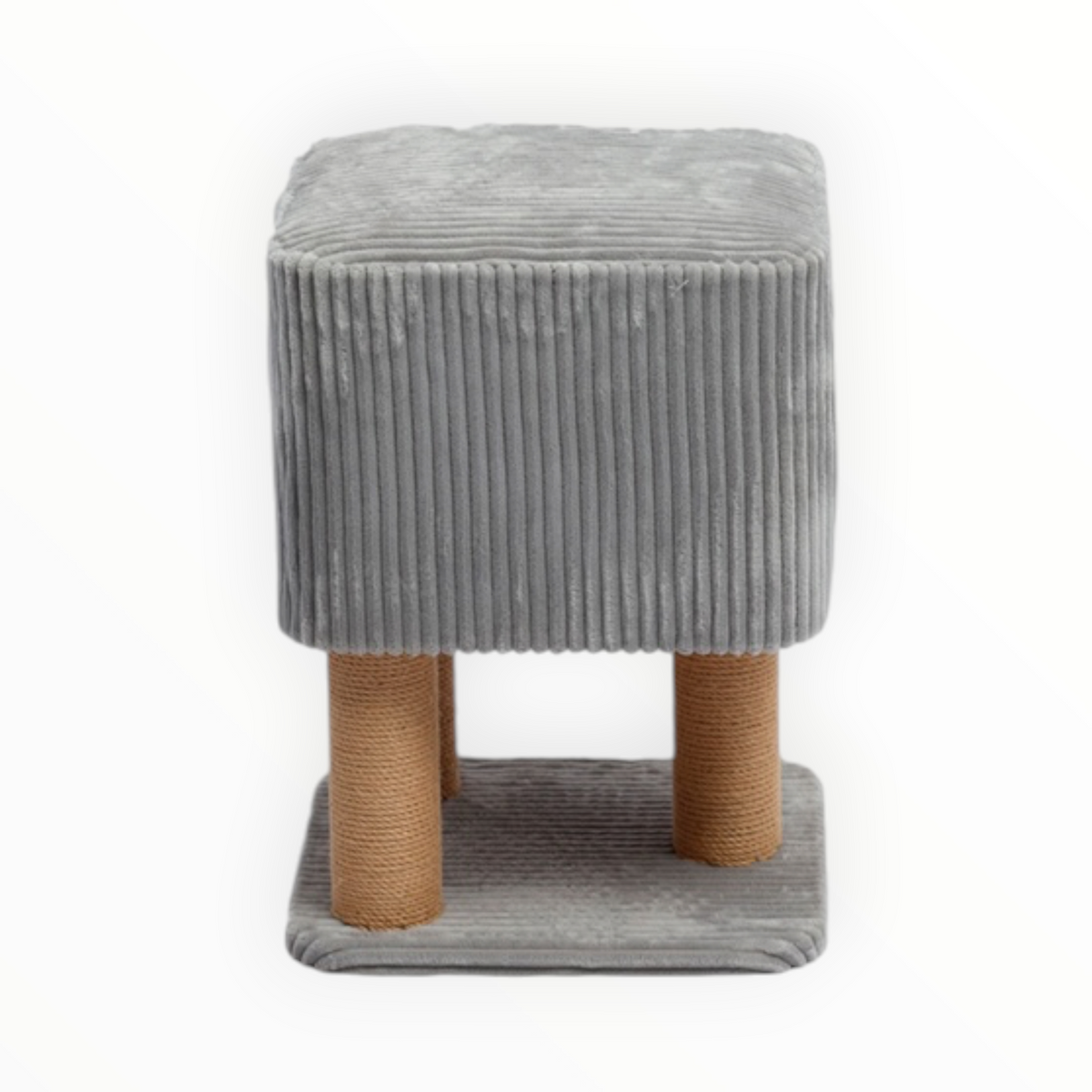 Rascador Sit & Scratch para gatos, vista frontal del refugio
