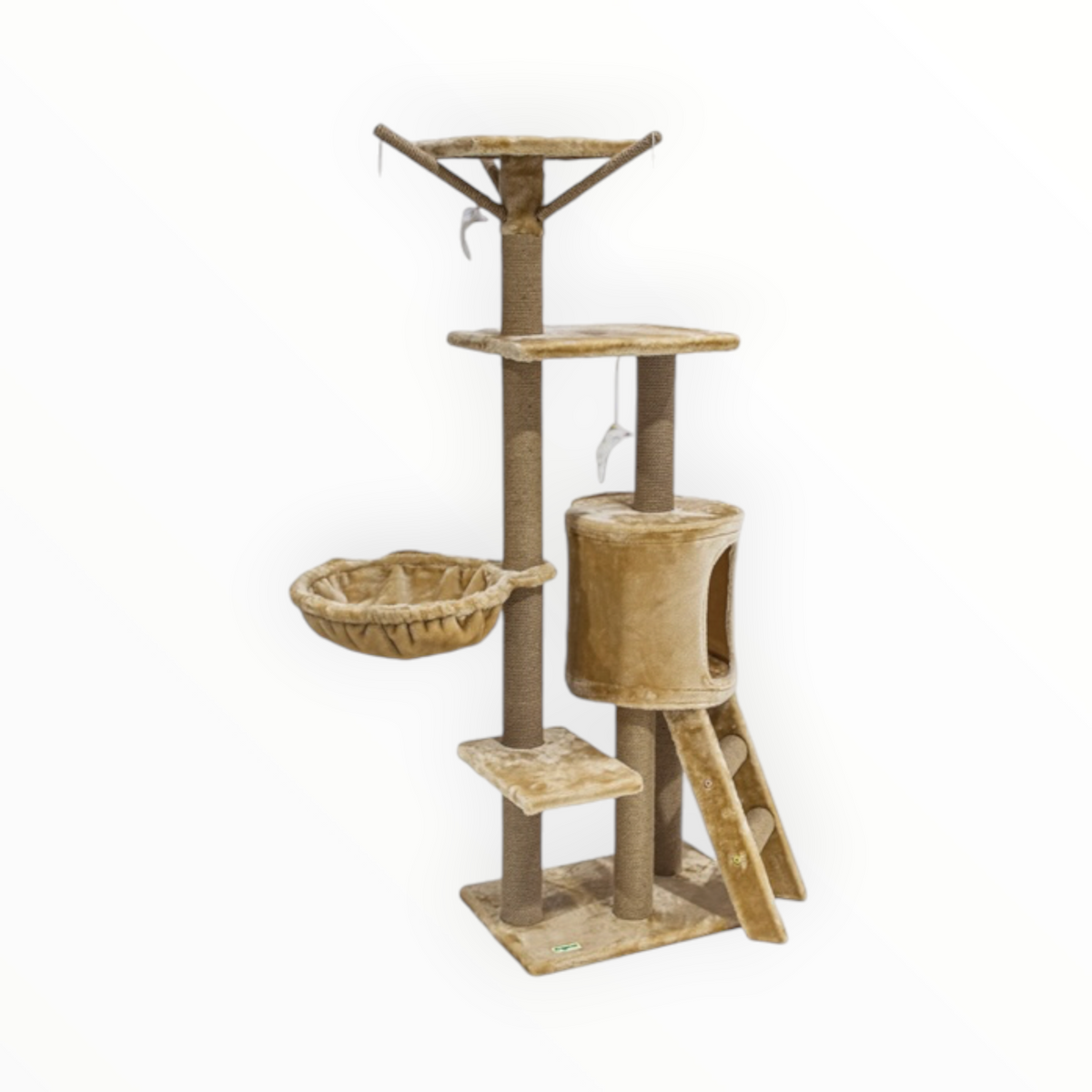 Rascador CurlCorner para gatos, vista completa de la torre