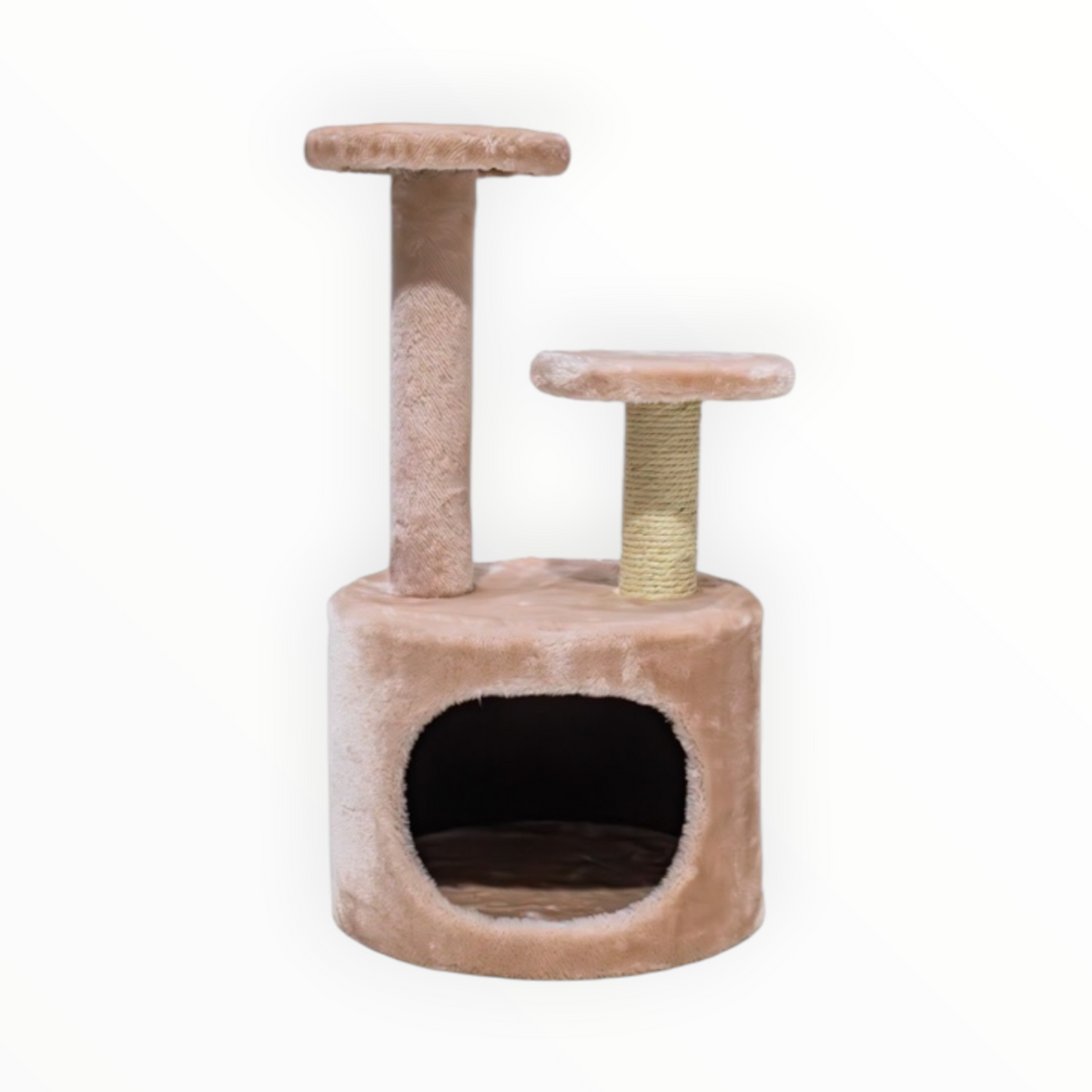 Rascador CozyClimb para gatos, detalle de la cueva inferior