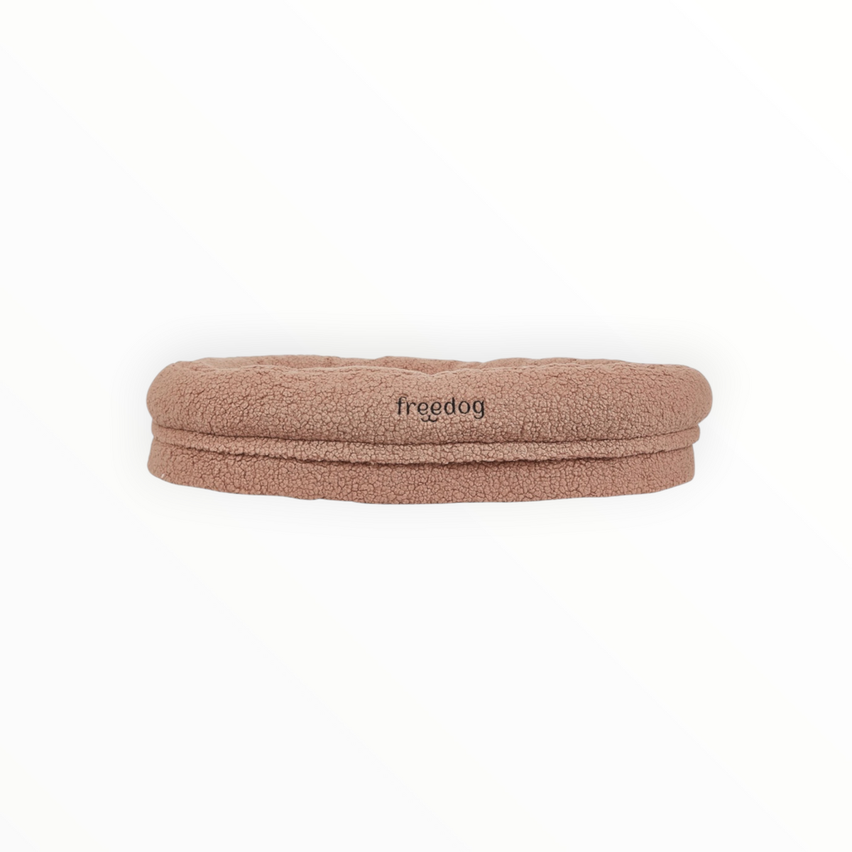 Cama oval teddy para perros y gatos, detalle del tejido borreguito