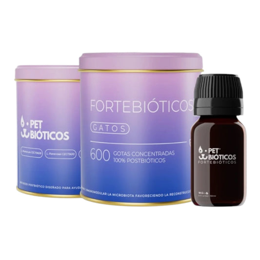 Fortebióticos Gato — Postbiótico en Gotas 30 ml · 600 gotas