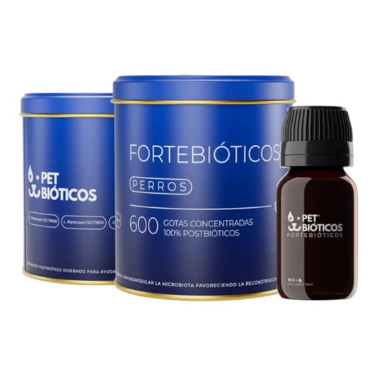 Fortebióticos Perro — Postbiótico en Gotas 30 ml · 600 gotas