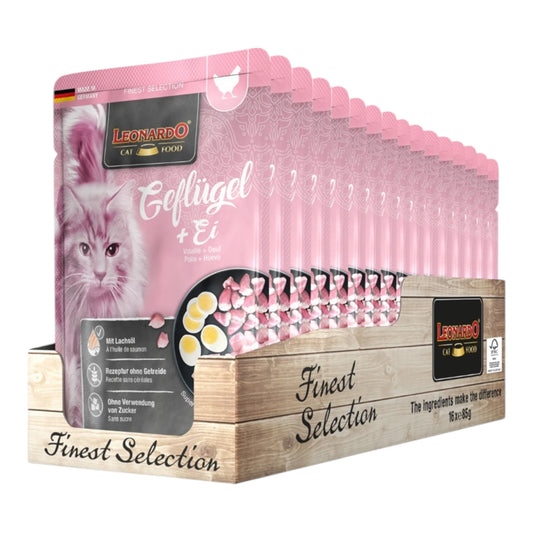 Leonardo Finest Selección Pollo y Huevo 85g