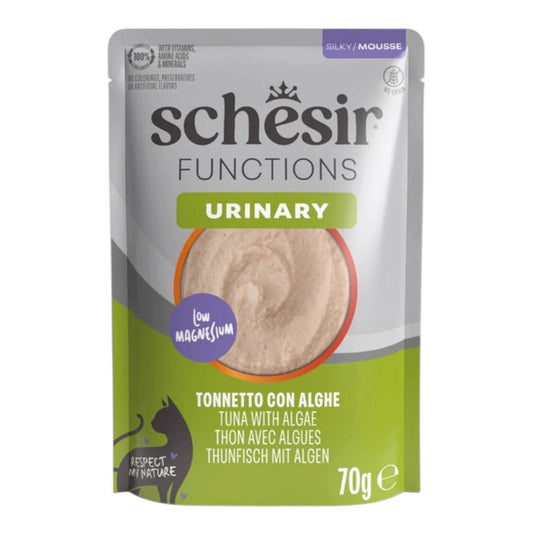 Schesir Functions Urinary mousse de atún con algas para gatos, sobre de 70 g