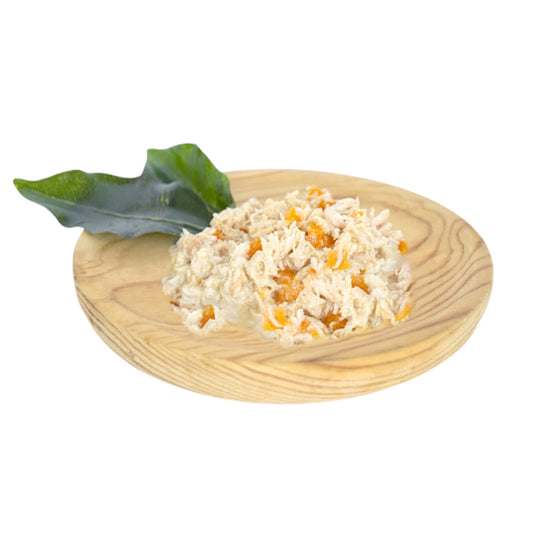 Natural Greatness Pollo con Gambas, Zanahoria y Huevo — Sobre de Alimento Húmedo Completo para Gatos 70 g