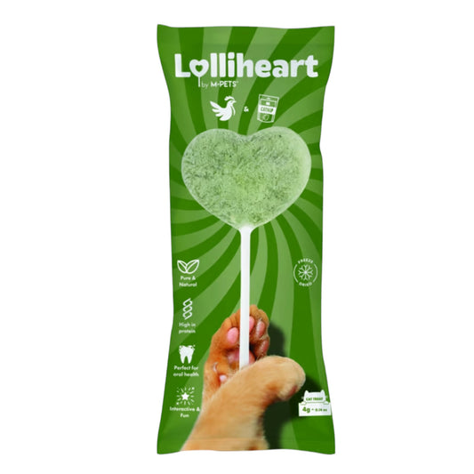 Piruleta LOLLIHEART de pollo liofilizado con palo para gatos