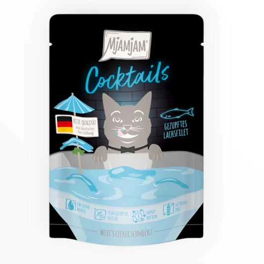 MjAMjAM Cocktails sabor pollo, carne deshilachada en caldo para gatos