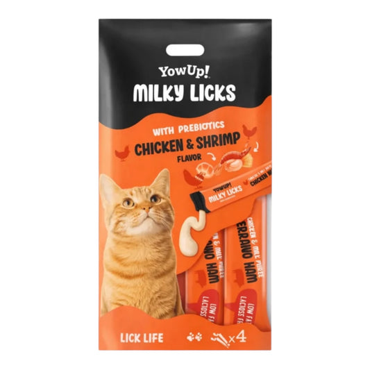 YowUp Milky Licks Pollo 60 g — Snack Líquido Cremoso para Gatos