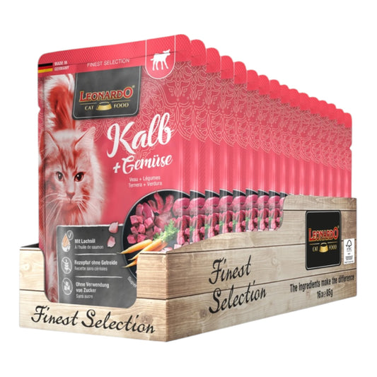 Leonardo Finest Selección Ternera y Zanahoria 85g