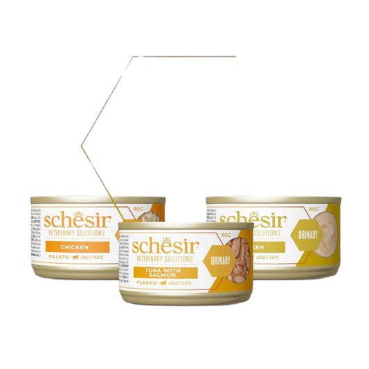 Schesir Cat Vet Urinary Trial Pack 3x80gr para Gatos