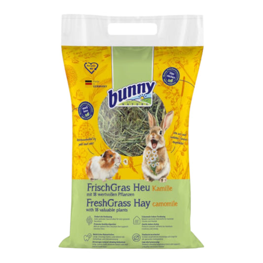 Bunny Heno Freshgrass con Manzanilla| Heno Aromatizado para Conejos y Cobayas