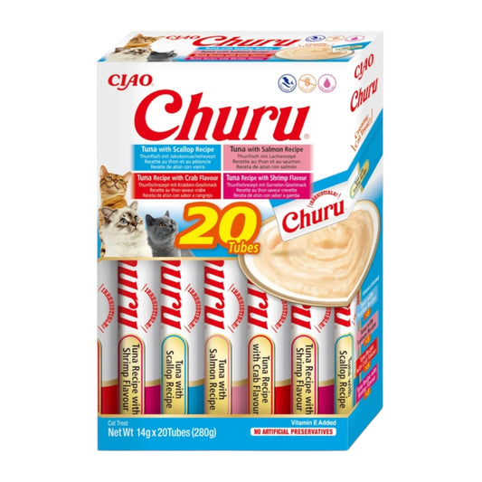 Churu Box 20 Tubos Variedades para Gatos