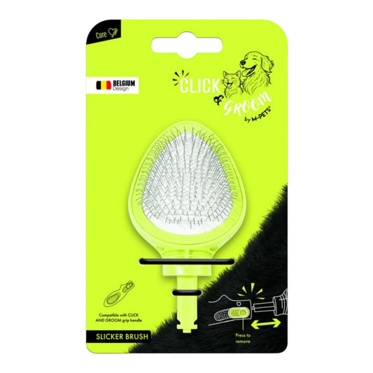 Cabezal Cepillo Carda Click & Groom M-Pets – Recambio Slicker para Mango Intercambiable