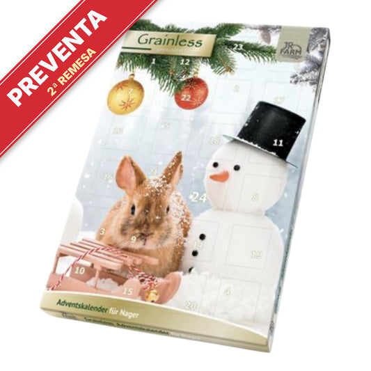 Calendario de Adviento para conejos, cobayas y roedores JR Farm — 24 snacks sin cereales