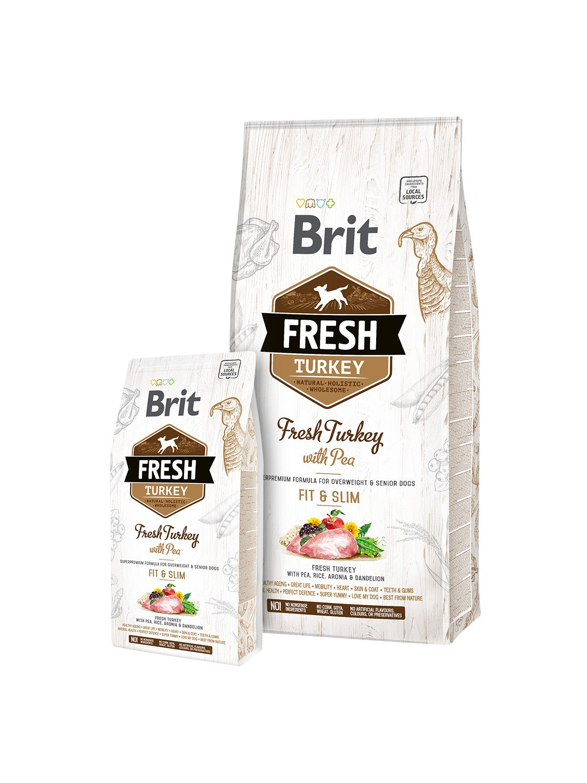Brit Fresh adult pavo&guisantes FIT&SLIM