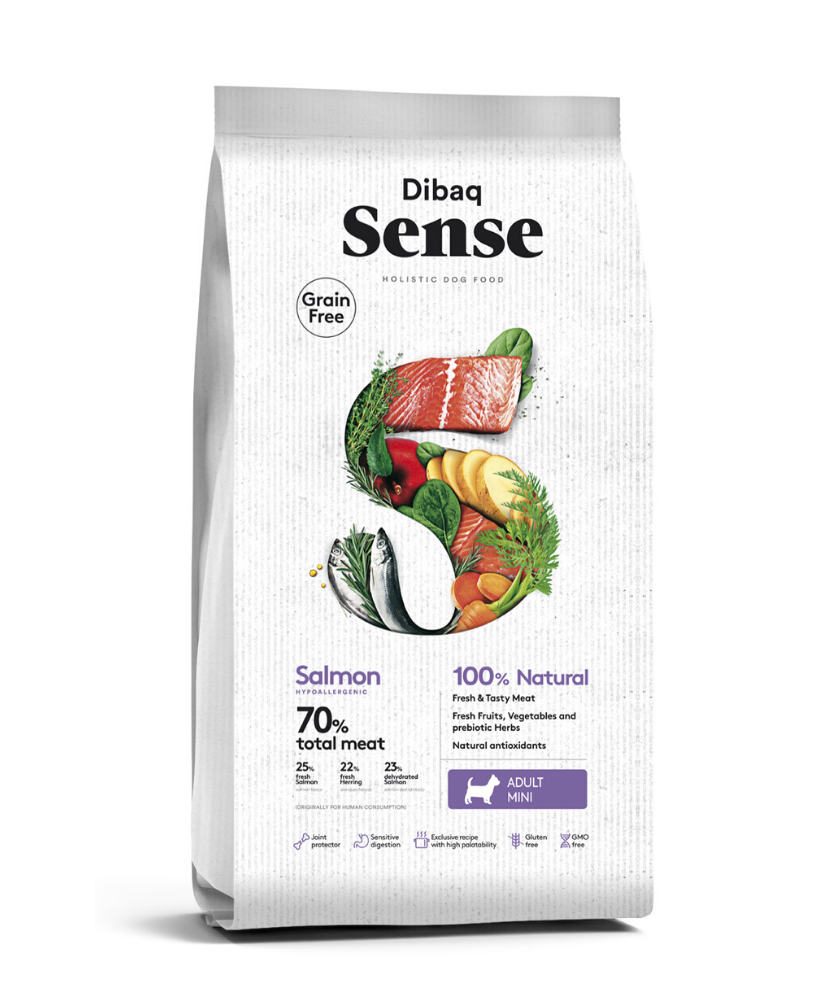 Dibaq Sense Grain Free Adult Salmon Mini