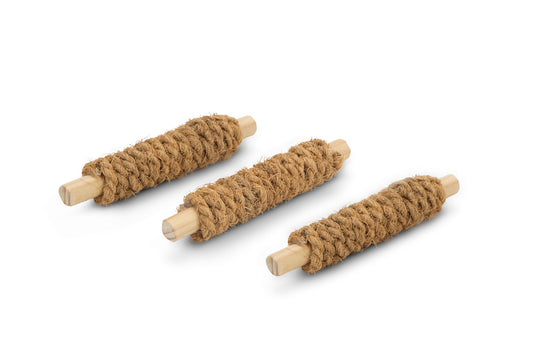 Palitos de fibra coco para rascar y roer